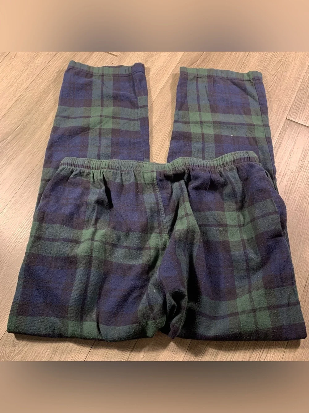 Polo Ralph Lauren Green & Blue Pkain Flannel Pull On Sleepwear Bottoms size XL